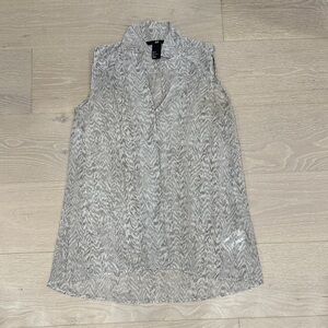 H&M Gray Patterned Blouse